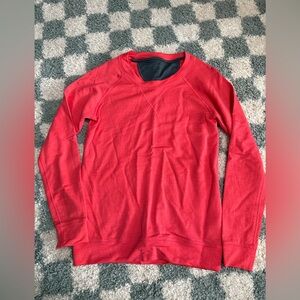 ICEBREAKER Merino Wool Coral Pink Pullover Long Sleeve Lightweight Sweatshirt Sm